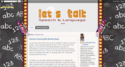 Desktop Screenshot of letstalkspeechlanguage.com