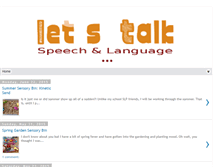 Tablet Screenshot of letstalkspeechlanguage.com